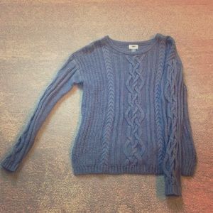 Old Navy Blue Chunky Knit Sweater